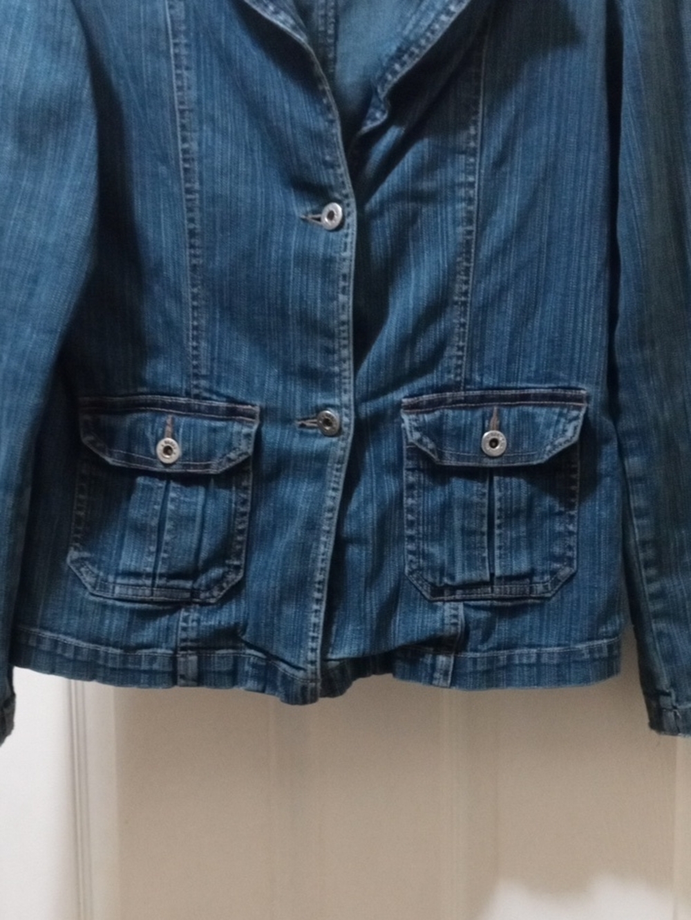 Denim Blazer Jacket - Blue - Picture 2 of 5